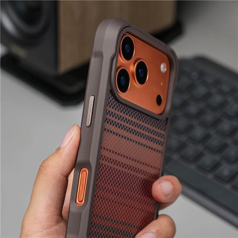 Tech Accessories Hard Case - Casing Magnetik Tenun Teknologi Geometris Asli