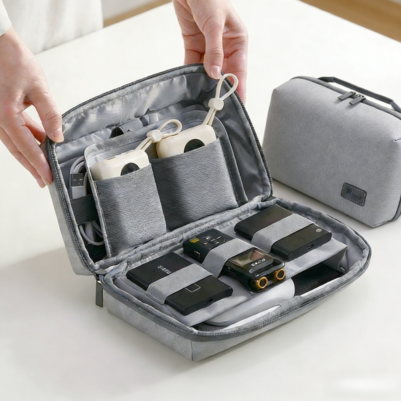 Tech Accessories Travel Organizer Pouch - 1 Buah Tas Travel Organizer Elektronik,