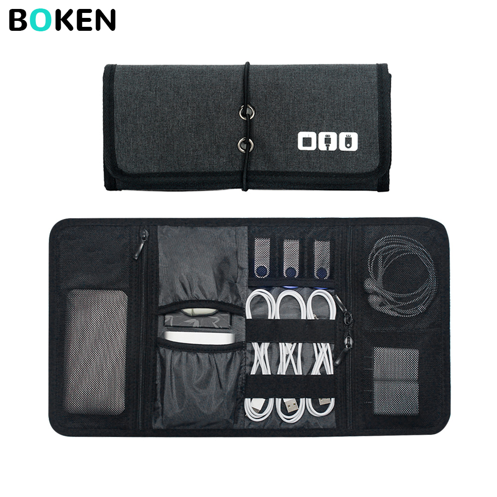 Tech Accessories Travel Organizer Pouch - Tas Organizer Teknologi Tempat Penyimpanan Kabel