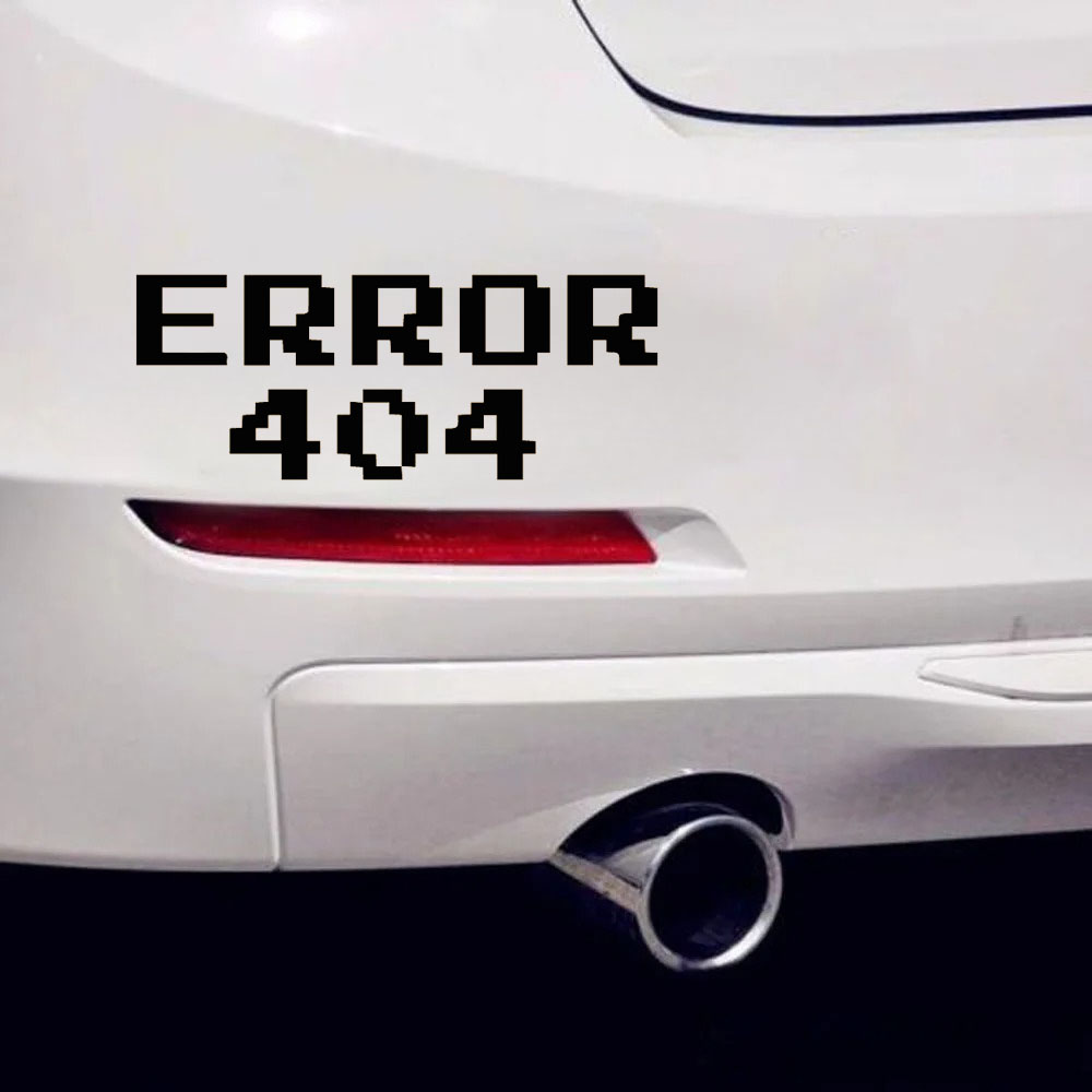 Trending Tech Accessories - Stiker Mobil Font Pixel Error 404
