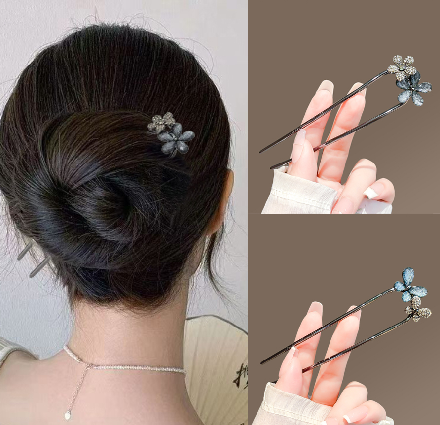 Tech Hair Accessories - Tusuk Konde Kupu-kupu Motif Bunga Vintage