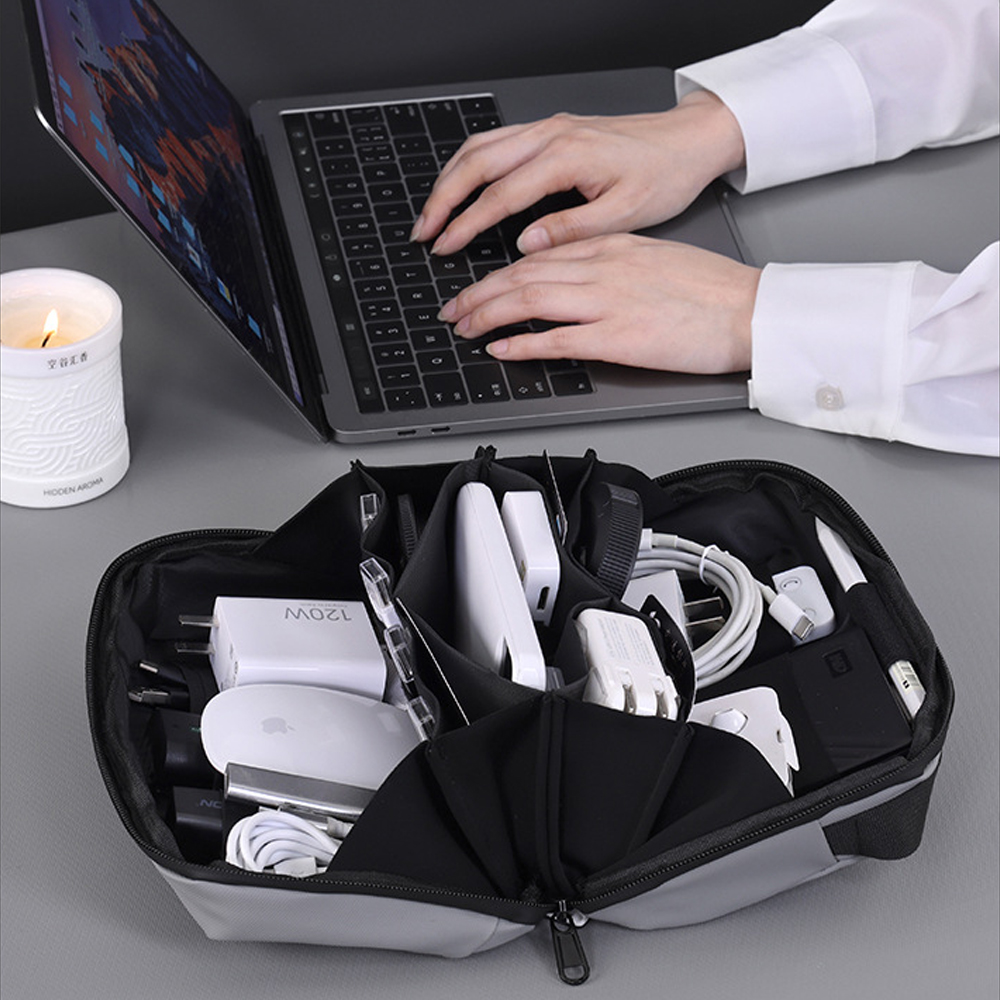 1 Buah Kantong Teknologi Perja - Tech Accessories Travel Organizer Pouch ulasan dan harga