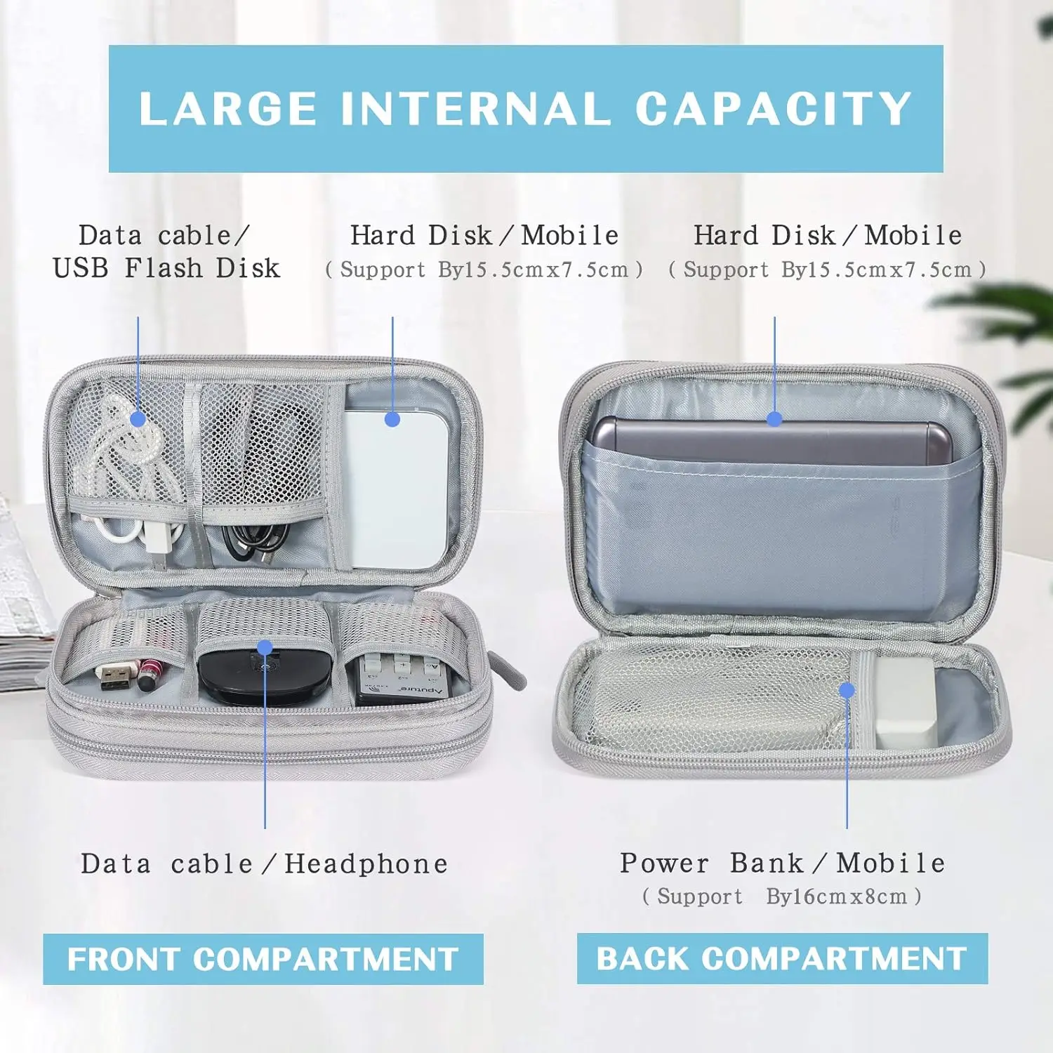Tas Organizer Kabel Perjalanan - Tech Accessories Hard Case ulasan dan harga