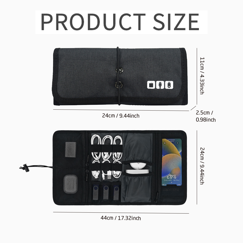 Tas Organizer Teknologi Tempat - Tech Accessories Travel Organizer Pouch ulasan dan harga