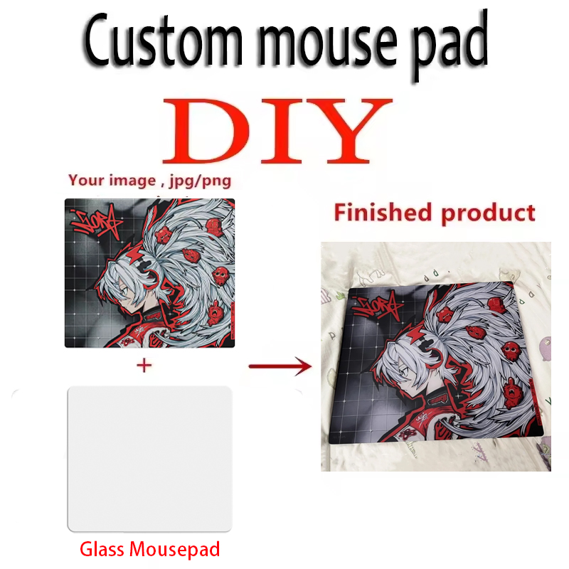 Alas Mouse Kaca Kustom Desain  - Tech Desktop Accessories ulasan dan harga