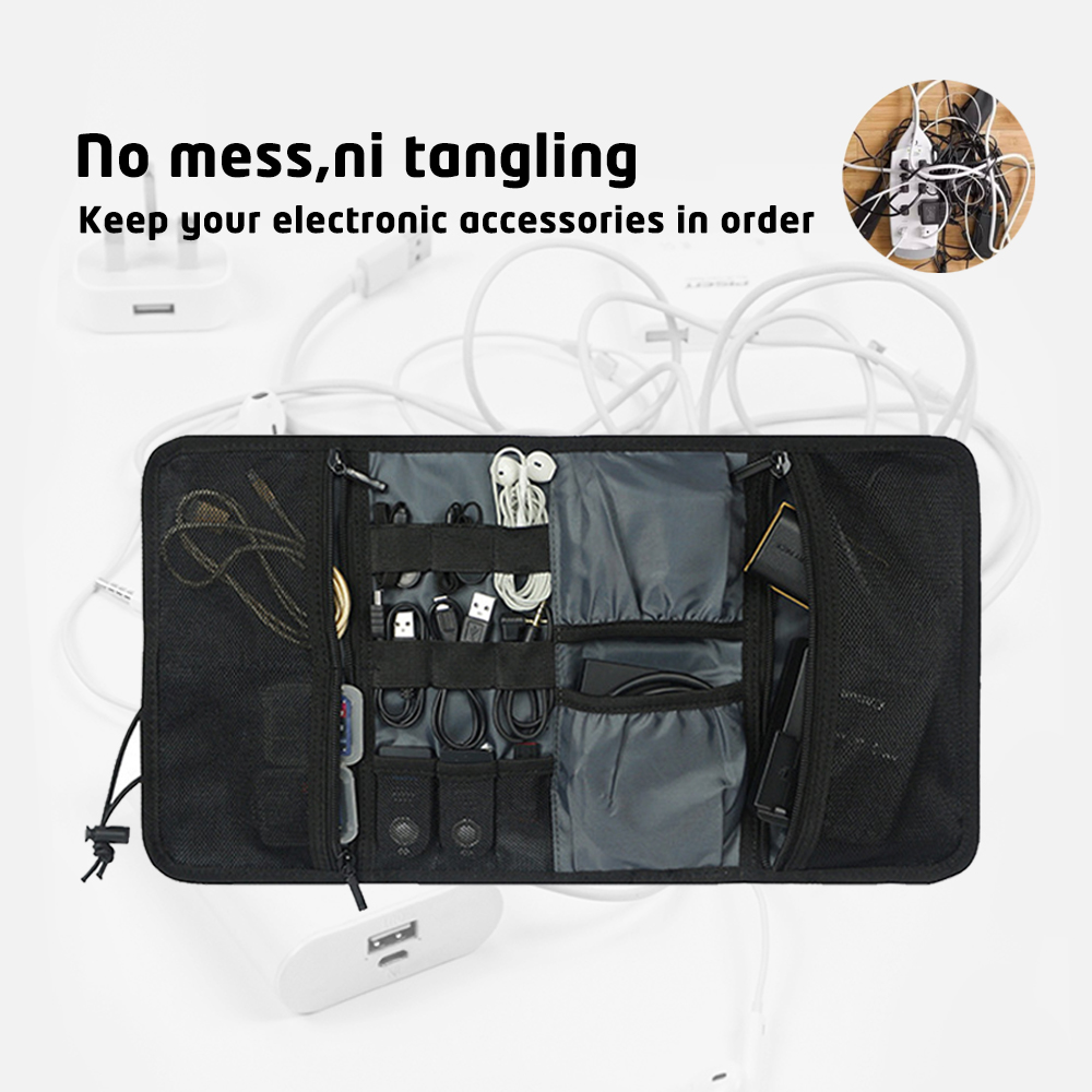 Kantong kabel Organizer elektr - Tech Accessories Travel Organizer Pouch ulasan dan harga
