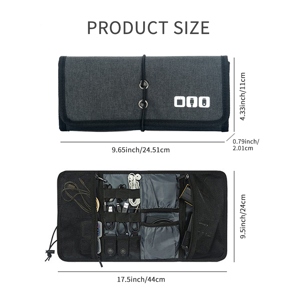 Tas Penyimpanan Kabel Perjalan - Tech Accessories Travel Organizer Pouch ulasan dan harga