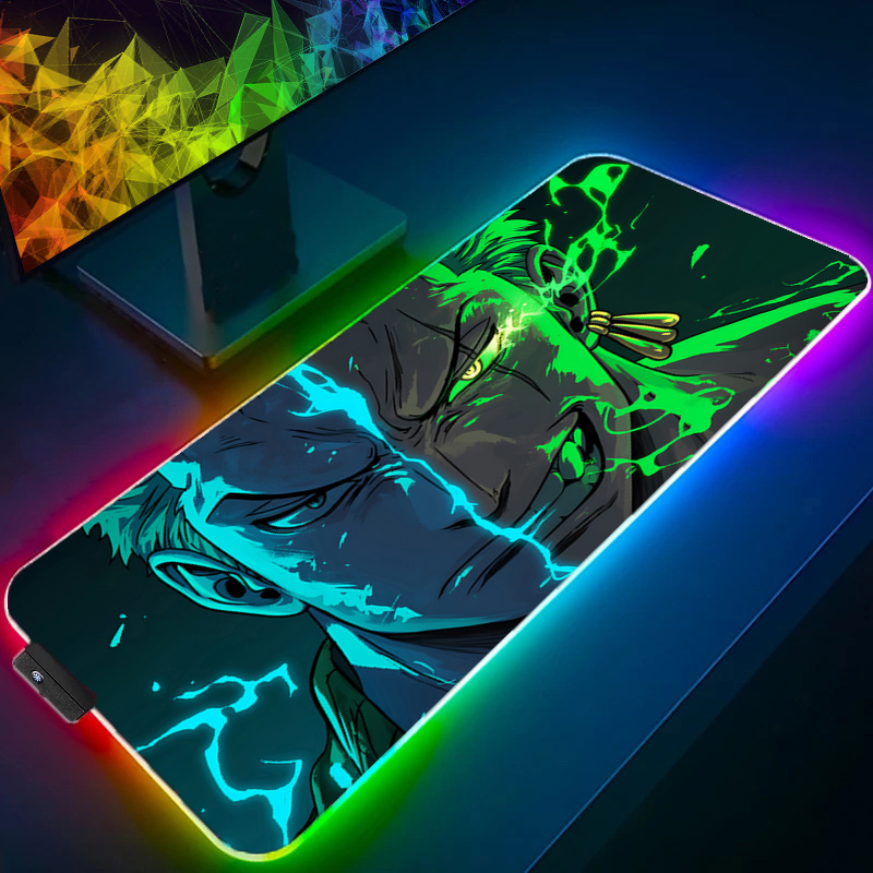 ONE PIECE Zoro Mouse Pad RGB A - Tech Accessories For Desk ulasan dan harga