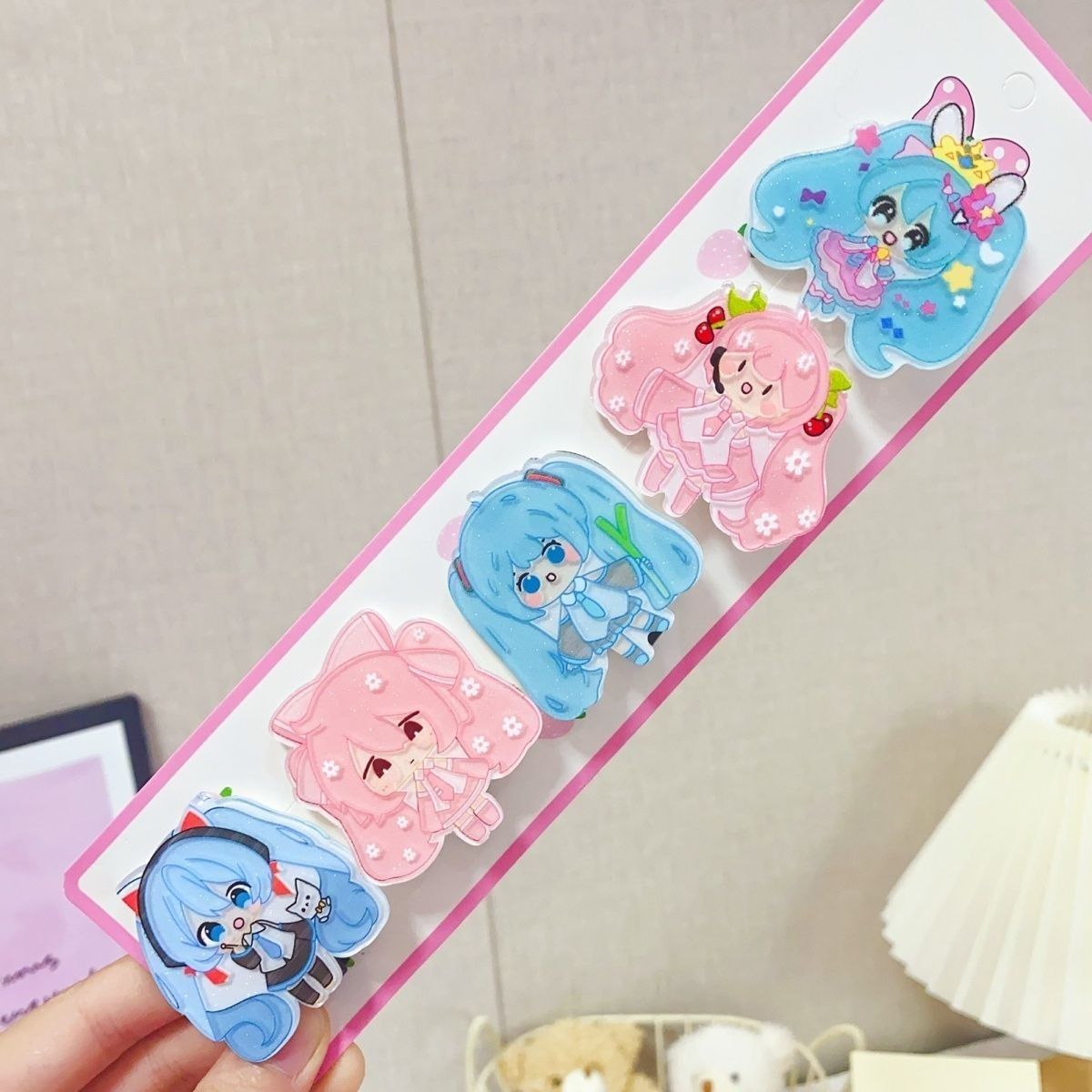 Jepit rambut kartun Hatsune Mi - Tech Hair Accessories ulasan dan harga