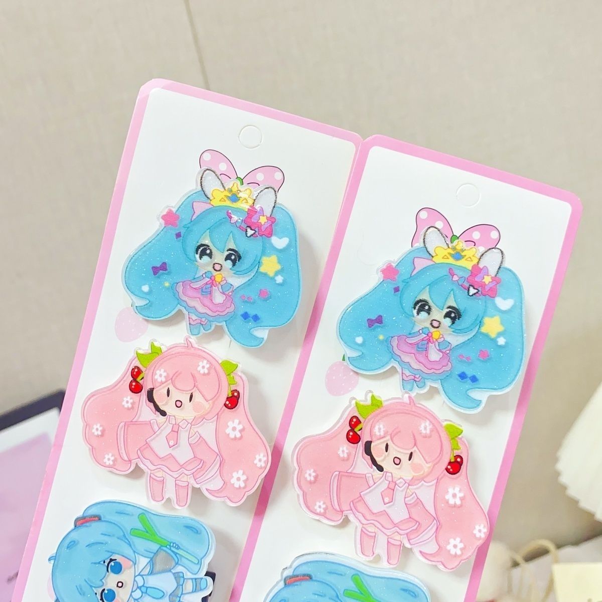 Jepit rambut kartun Hatsune Mi - Tech Hair Accessories ulasan dan harga