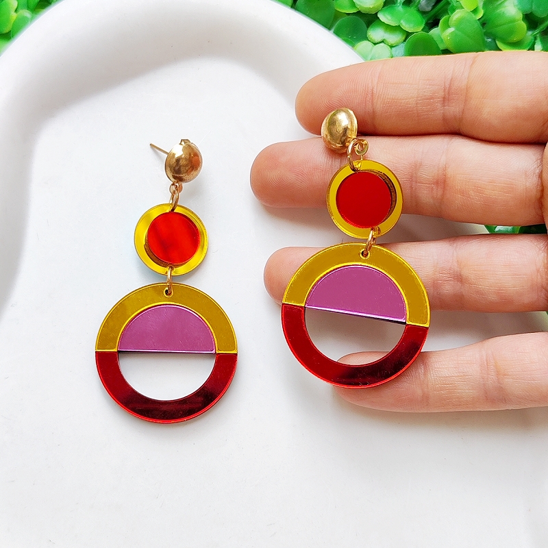 KUGUYS Anting Akrilik Cermin F - Trending Tech Accessories ulasan dan harga