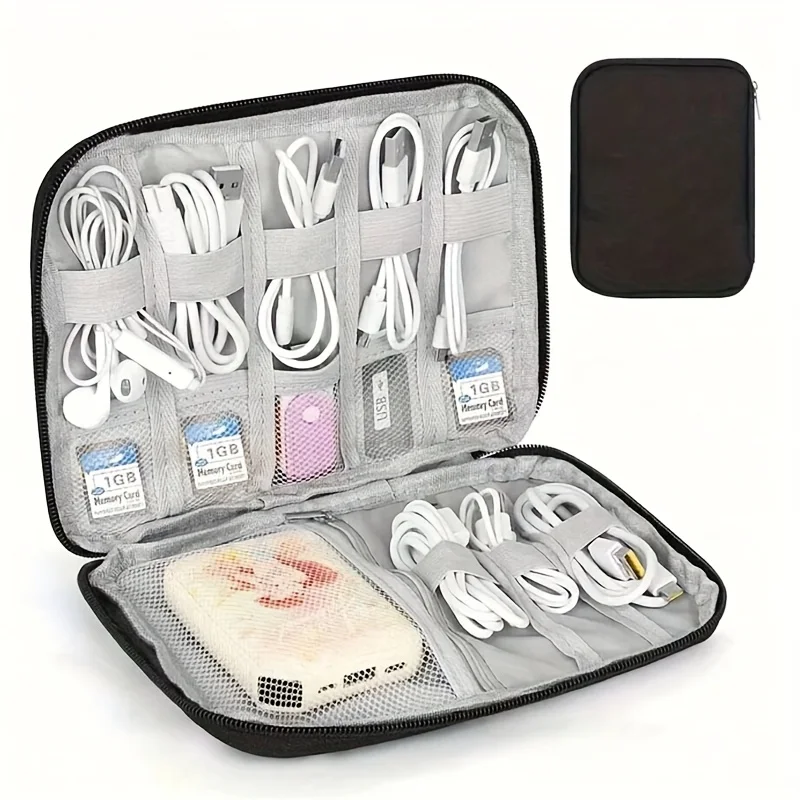 1 Paket Tas Penyimpanan Akseso - Tech Accessories Travel Organizer Pouch ulasan dan harga