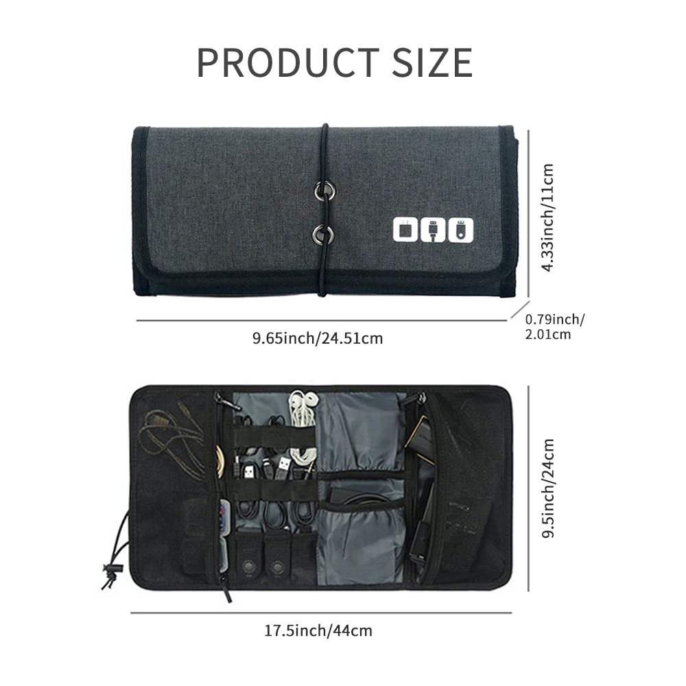 Kantong kabel Organizer elektr - Tech Accessories Travel Organizer Pouch ulasan dan harga