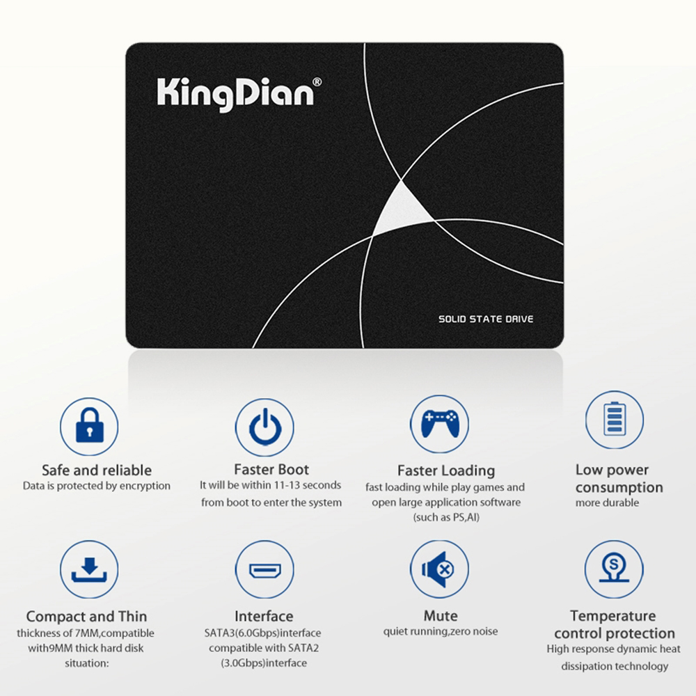 KingDian SSD 60GB 120GB 128GB  - Samsung Ssd Evo 870 ulasan dan harga